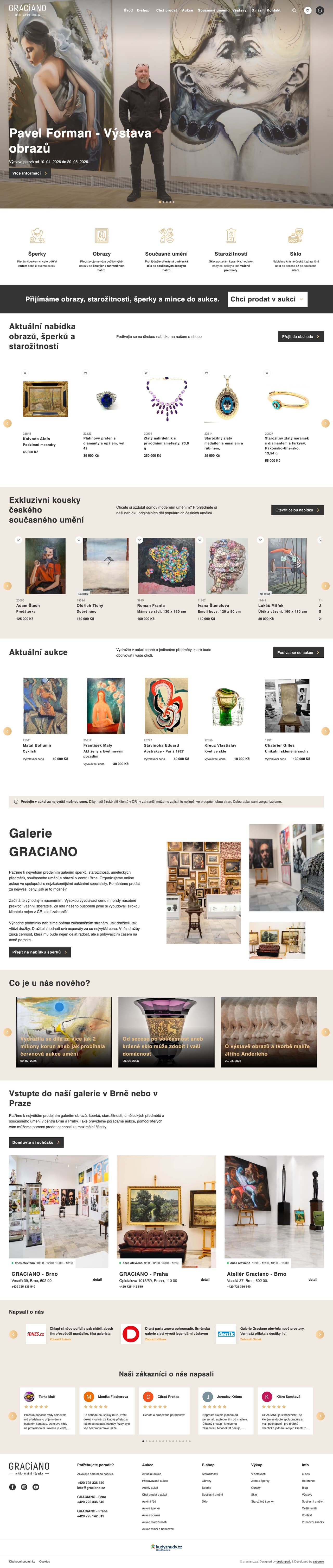 Homepage — hero s aktuální kolekcí